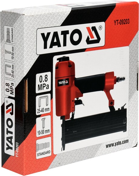 Степлер пневматический Yato YT-09203 для скоб и гвоздей изображение 3