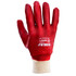 Перчатки трикотажные Sigma с полным ПВХ покрытием красные манжет р10 (9444371) 120пар