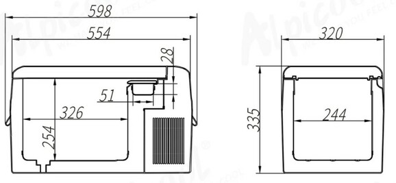 Компрессорный автохолодильник Alpicool G22 изображение 4