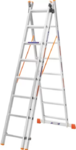 Лестница алюминиевая трехсекционная BLUETOOLS 3x8 (160-9308)