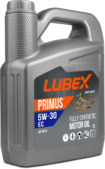 Моторное масло LUBEX PRIMUS EC 5W30 API SN/CF, 5 л (62061)