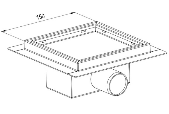 Душевой трап IMPRESE i-Flow S i04, 150х150 мм (d44150S04) изображение 2