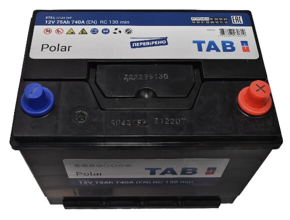 Акумулятор TAB 6 CT-75-R Polar S JIS (246875) фото 2