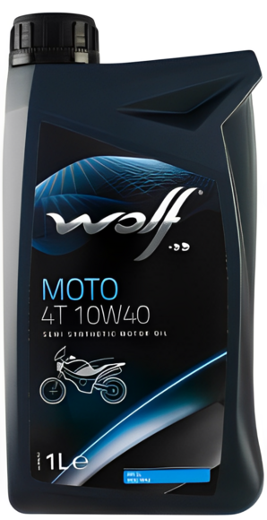 Моторное масло для мотоциклов WOLF MOTO 4T 10W-40, 1 л (1043808)
