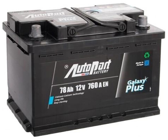 Автомобильный аккумулятор AutoPart Plus 12В, 78 Ач (ARL078-0376)