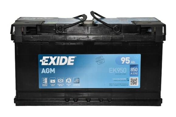 Аккумулятор EXIDE EK950 (Start-Stop AGM) (аналог EK960), 95Ah/850A изображение 2