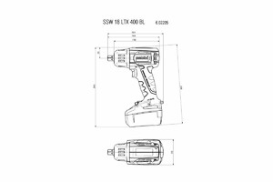 Аккумуляторный ударный гайковерт Metabo SSW 18 LTX 400 BL (602205670) изображение 10