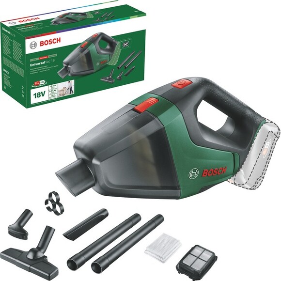 Автомобільний пилосос Bosch UniversalVac 18 Baretool (06033B9102) (без АКБ та ЗП) фото 2