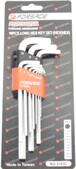 Набор ключей Forsage Г-образных длинных шестигранных 10 предметов  в пластиковом держателе F-5102L
