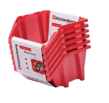 Набір контейнерів Kistenberg Bineer short 214x198x238 мм, червоний, 6 шт (KBISS22-3020 6)