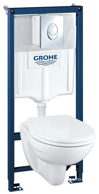 

Інсталяція Grohe Rapid SL 38750001/38721001 + підвісний унітаз Grohe Solido Perfect c сидінням Soft Close (39192000)