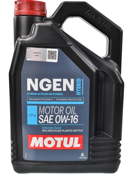 

Моторное масло Motul NGEN Hybrid SAE 0W-16, 4 л (111887)