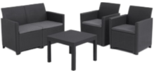 Набор мебели Keter Marie 2 seater set with Orlando small table, графит (252642)