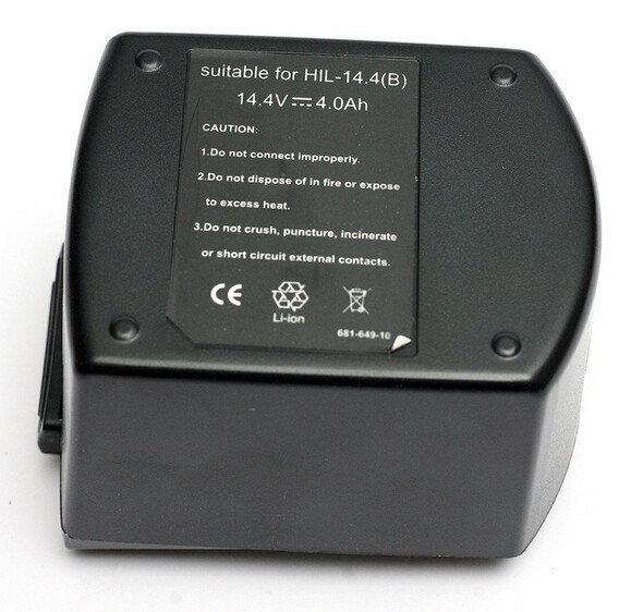Акумулятор PowerPlant для шурупокрутів та електроінструментів HILTI GD-HIL-14.4 (B), 14.4 V, 4 Ah, Li-Ion (DV00PT0008) фото 3