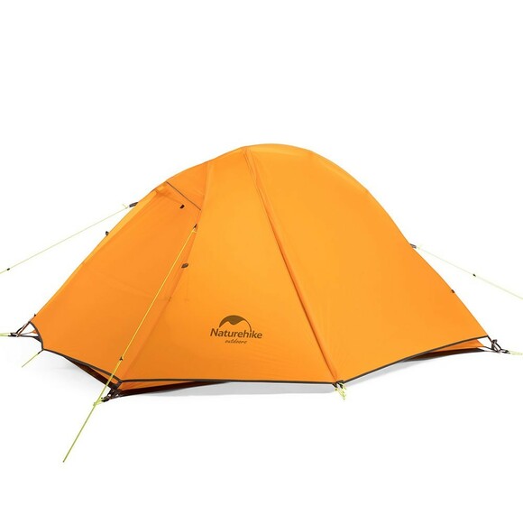 Палатка Naturehike Cycling II (2-х местная) 20D silicone + footprint (Spider II) NH18A180-D orange (6927595731949)