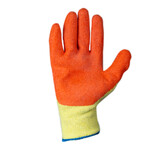 Перчатки трикотажные Sigma Эконом с частичным латексным покрытием кринкл оранжевые манжет р9 (9445411)