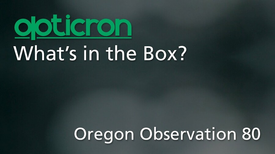 What's In The Box Opticron Oregon Observation 80