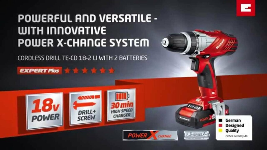 Einhell TE-CD 18 Li Cordless Drill with 2nd system battery