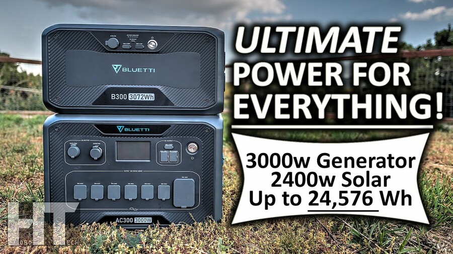 BLUETTI AC300 3000w Modular B300 LiFePO4 Battery Solar Generator FULL REVIEW | BEST Power Station