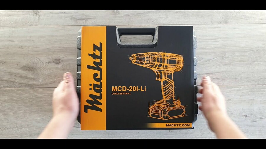 Распаковка аккумуляторного шуруповерта Mächtz MCD-20l-Li