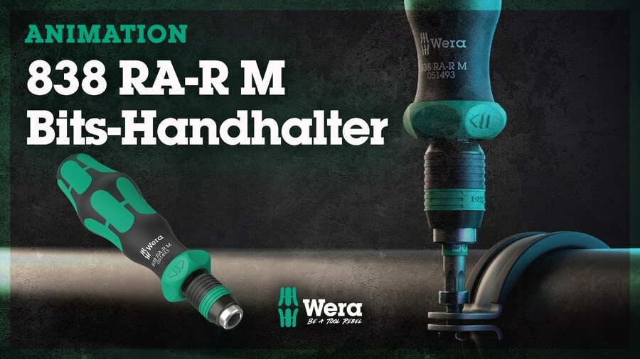Wera | 838 RA-R M Bits-Handhalter| Animation