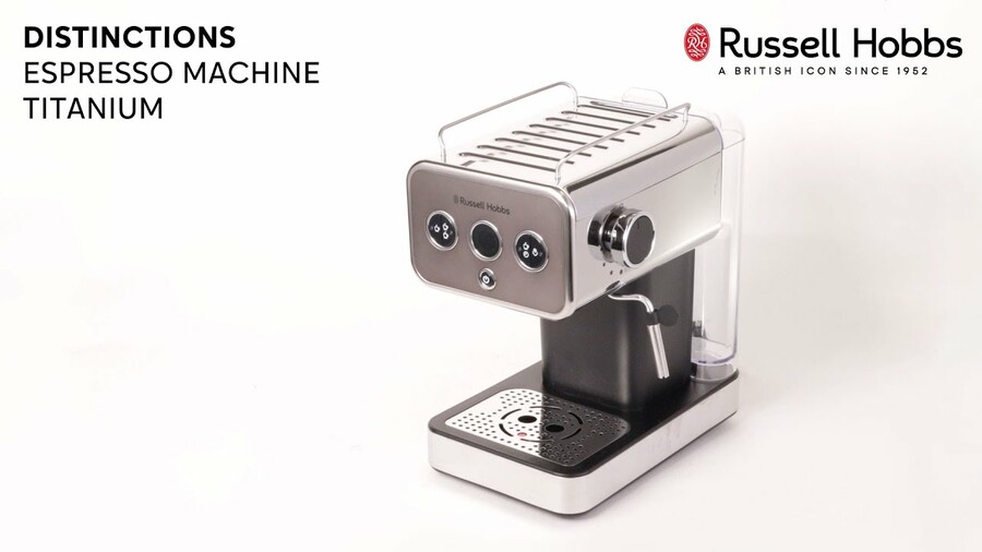 Distinctions Espresso Machine Titanium - 26452-56 | Russell Hobbs