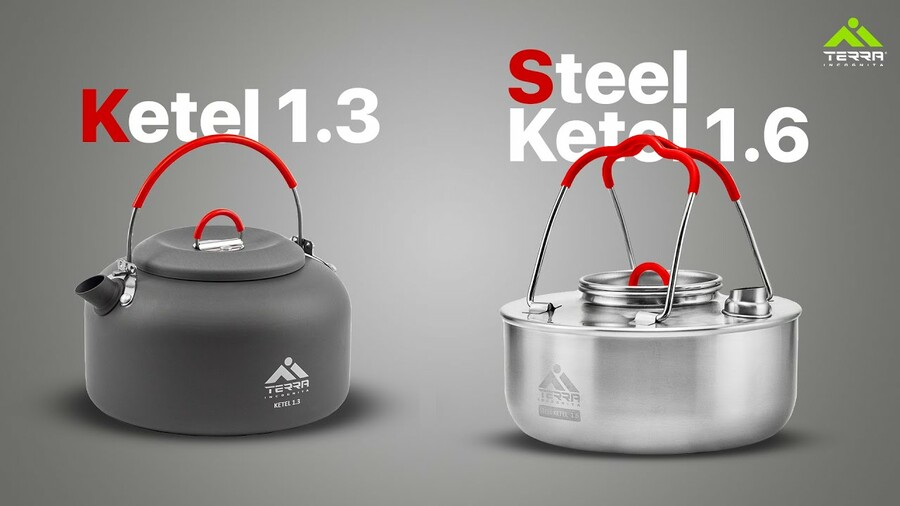 Новинка ! Чайники Terra Incognita Ketel 1.3 та Steel Ketel 1.6