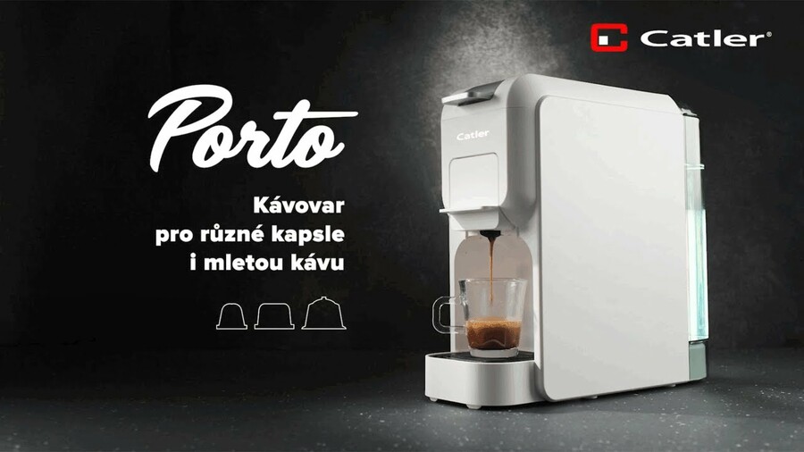 Espresso pro kapsle a mletou kávu Catler Porto /45s V2/