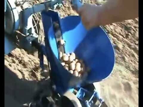Работа картофелесажалки