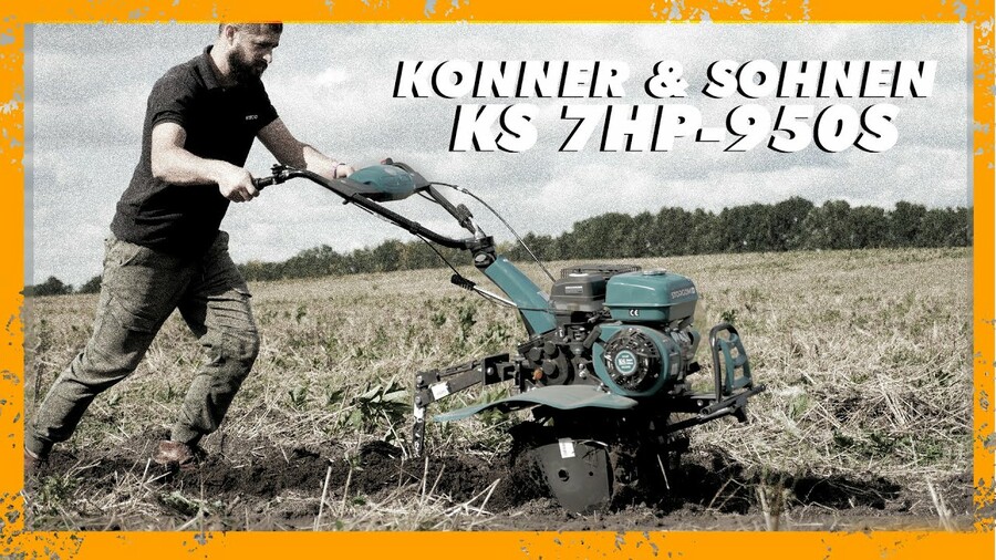 Бензиновий культиватор Konner & Sohnen KS 7HP-950S Великий огляд, Тест навісного обладнання