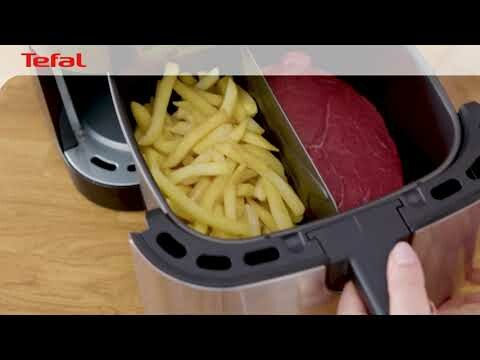 Як приготувати 2 різні страви одночасно в мультипечі TEFAL Easy Fry&Grill XXL EY801D15?