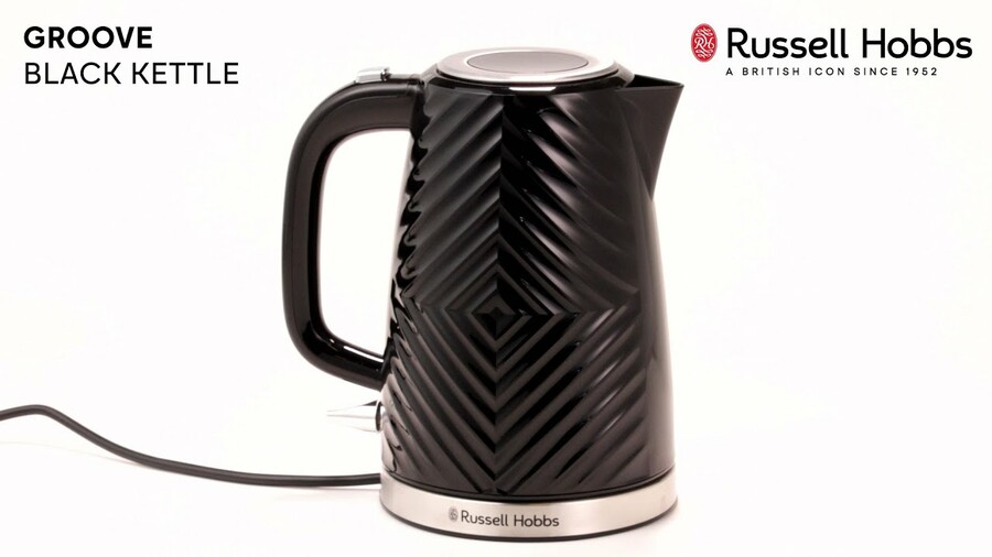 Groove Kettle Black - 26380-70 | Russell Hobbs