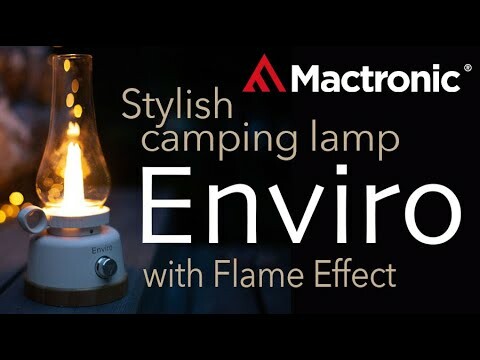 Stylowa lampka kempingowa ENVIRO z efektem płomienia | Mactronic.pl [ENG SUB]