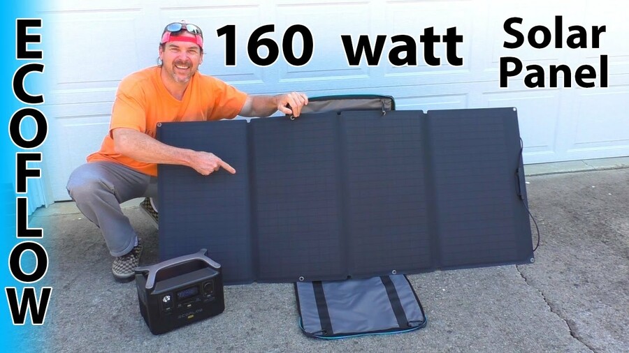 #1 EcoFlow SOLAR PANEL 160 Watt waterproof FOLDABLE portable prepper survivalist best buy top rated