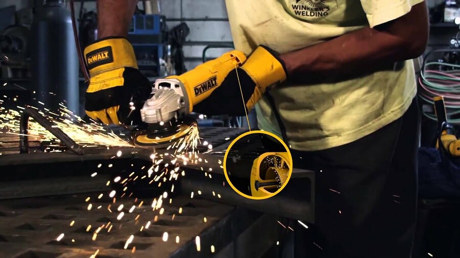 THE NEW DWE402 SMALL ANGLE GRINDER BY DEWALT