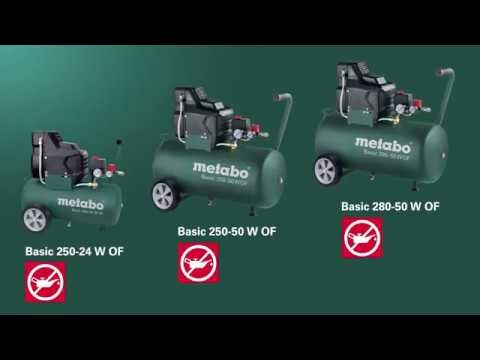 Компресор безмасляний metabo Basic 280 50 W OF